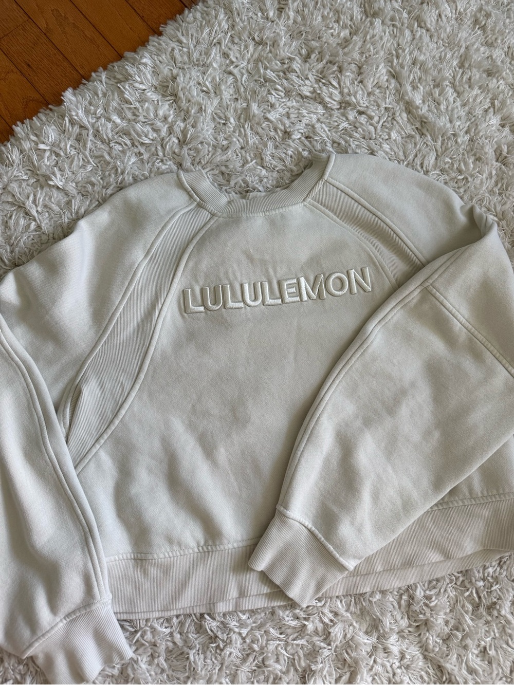 lululemon athletica Cream Crewneck Sweatshirt